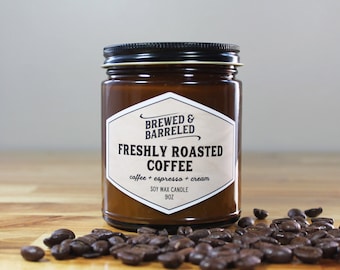Freshly Roasted Coffee | coffee-scented soy wax candle | 9oz jar