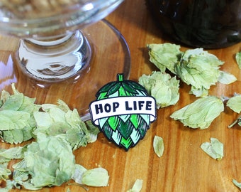 Hop Life | enamel pin | hops, brewing, craft beer, beer, beer gift