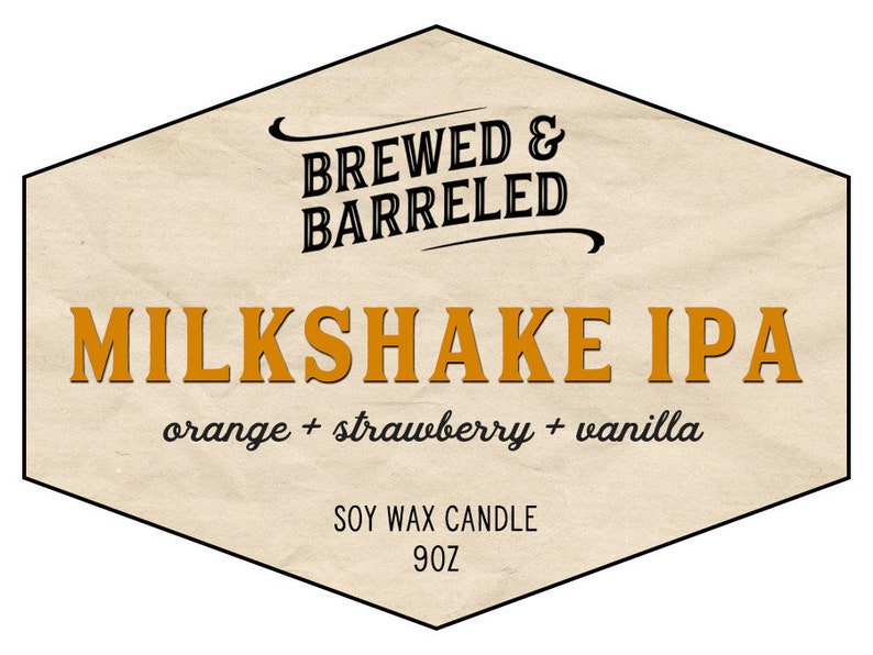 Milkshake IPA beer-themed soy wax candle 9oz jar image 10