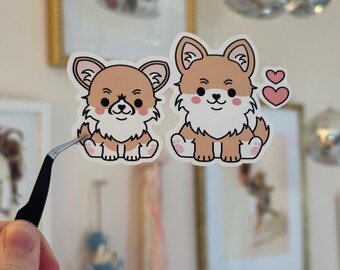 Goose & Poppy, sticker chihuahua, sticker schattige hond, sticker hond, chihuahua