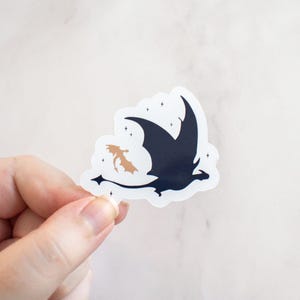 Fantasy Dragon Sticker, Bookish Merch Stickers, Double Dragon Sticker