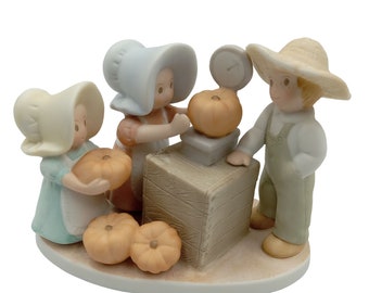 Circle Of Friends Home Interiors Homco Masterpiece Figurine - Pumpkin Time, Farmers Market
