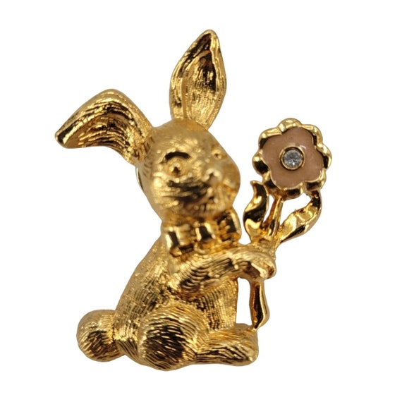 Vintage Honey Bunny Avon Gold Tone Tac Pin Not Ma… - image 1