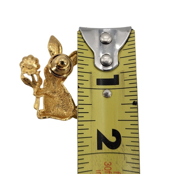 Vintage Honey Bunny Avon Gold Tone Tac Pin Not Ma… - image 6