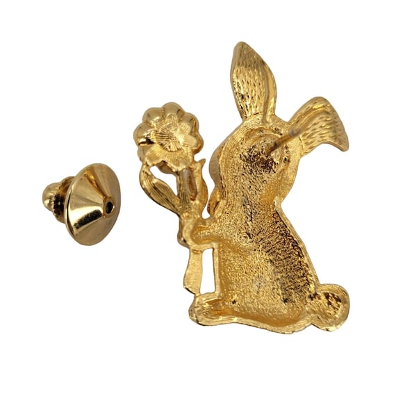 Vintage Honey Bunny Avon Gold Tone Tac Pin Not Ma… - image 4