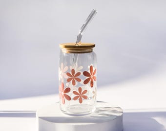 Follower Coffee Glass Cup | 16 oz Clear Glass Tumbler | Modern Drinkware for Coffee, Beer, & Cocktails | Simple Aesthetic Glass
