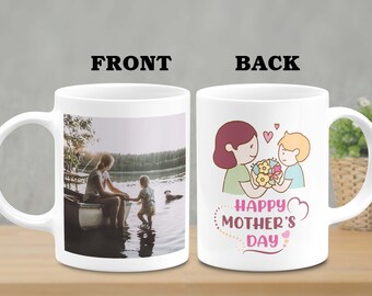 Personalised Photo Mug,  Mothers day Custom Picture Text Mug, Family Photo Gift, Personalised Message Mugs, Image Printed Coffee Mug