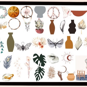 Boho Goodnotes Digital Planner Sticker| Flower Stickers| Functional ...