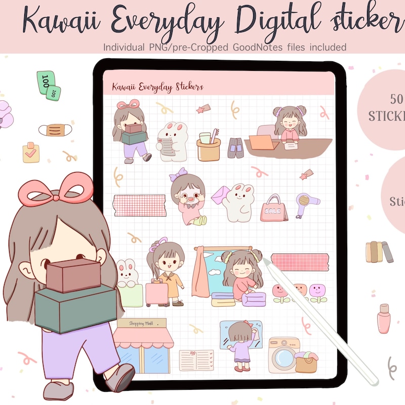 Sticker Pack Clean Girl - Etsy