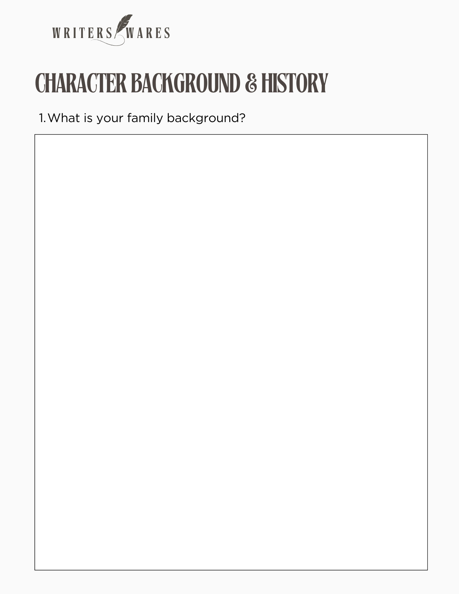 The Ultimate Character Interview Guide (125+ Questions - Fillable ...