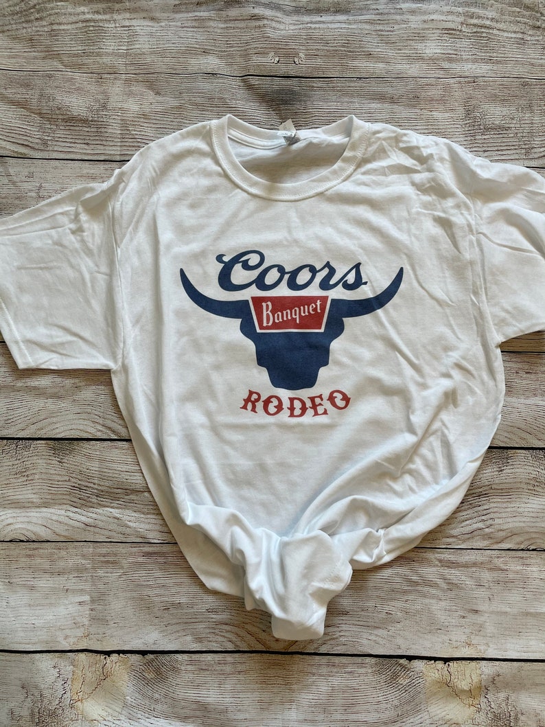 Coors Banquet Rodeo Graphic Tee Etsy