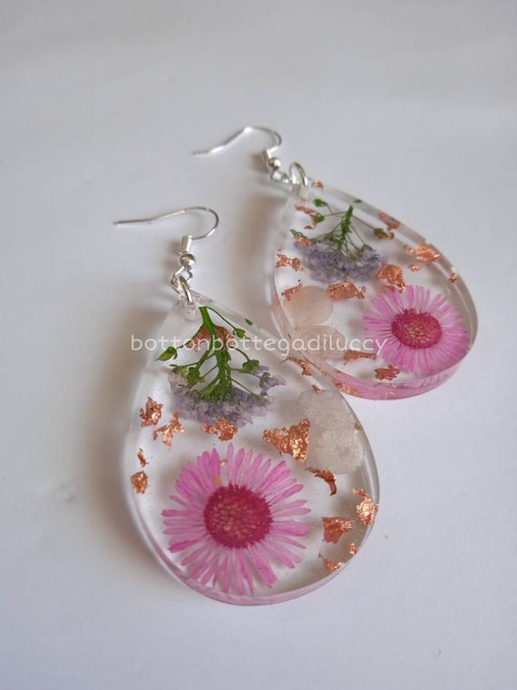 Resin earrings online deals