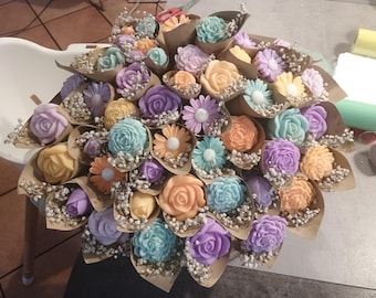 ramo de velas perfumadas