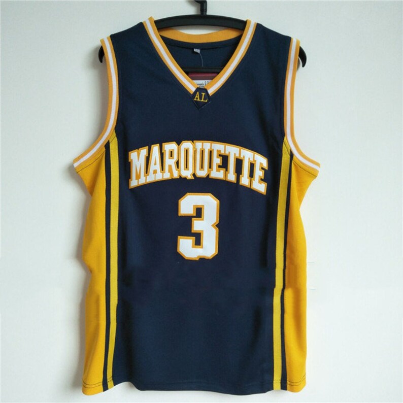 Marquette Jersey 3 Dwyane Wade Basketball Jersey Etsy