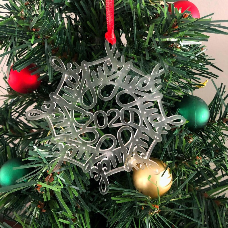 Rude Christmas Tree Decoration Fck 2020 Covid Xmas  Etsy
