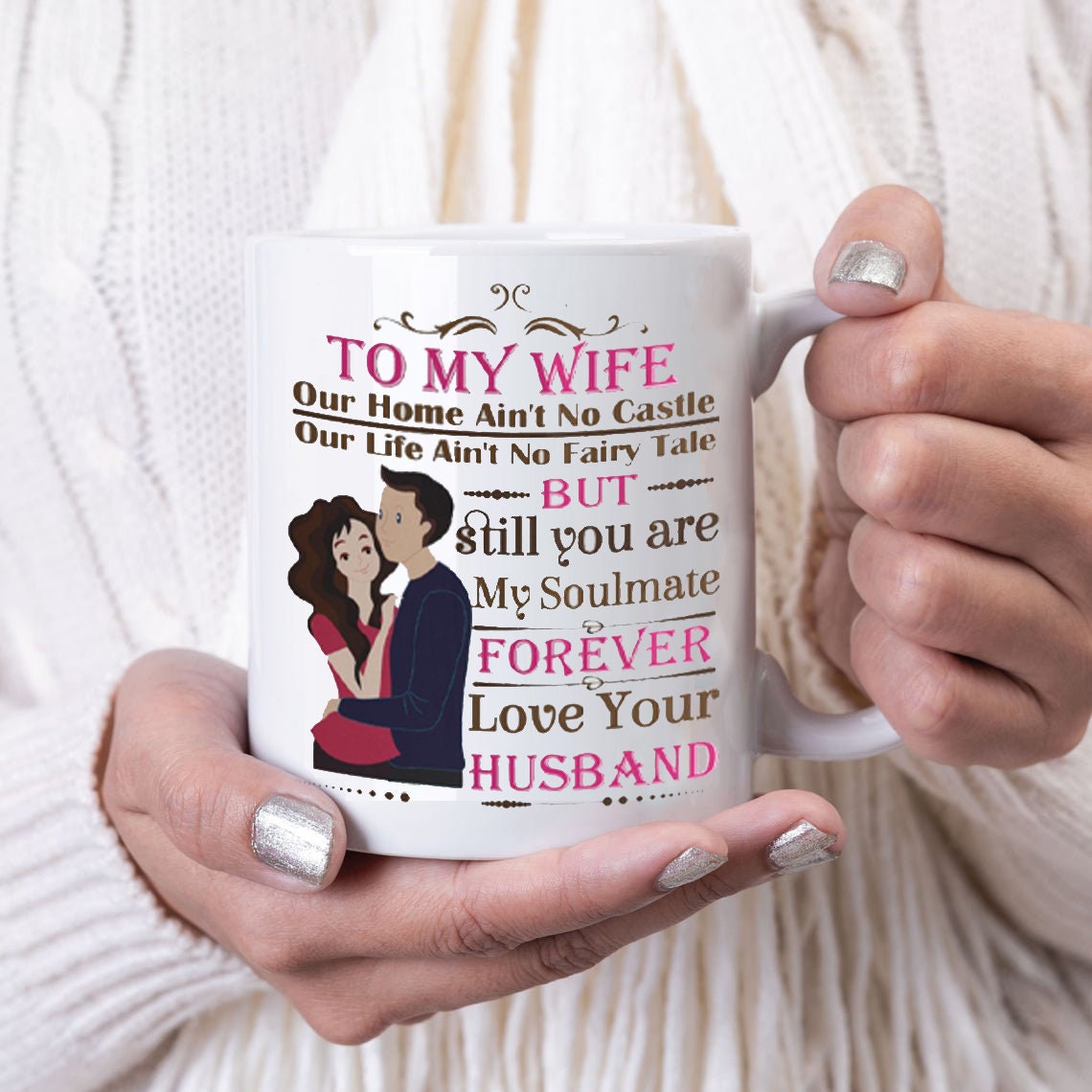 To My Wife Coffee Mugs Customize Coffee Cup Gifts For Her Etsy