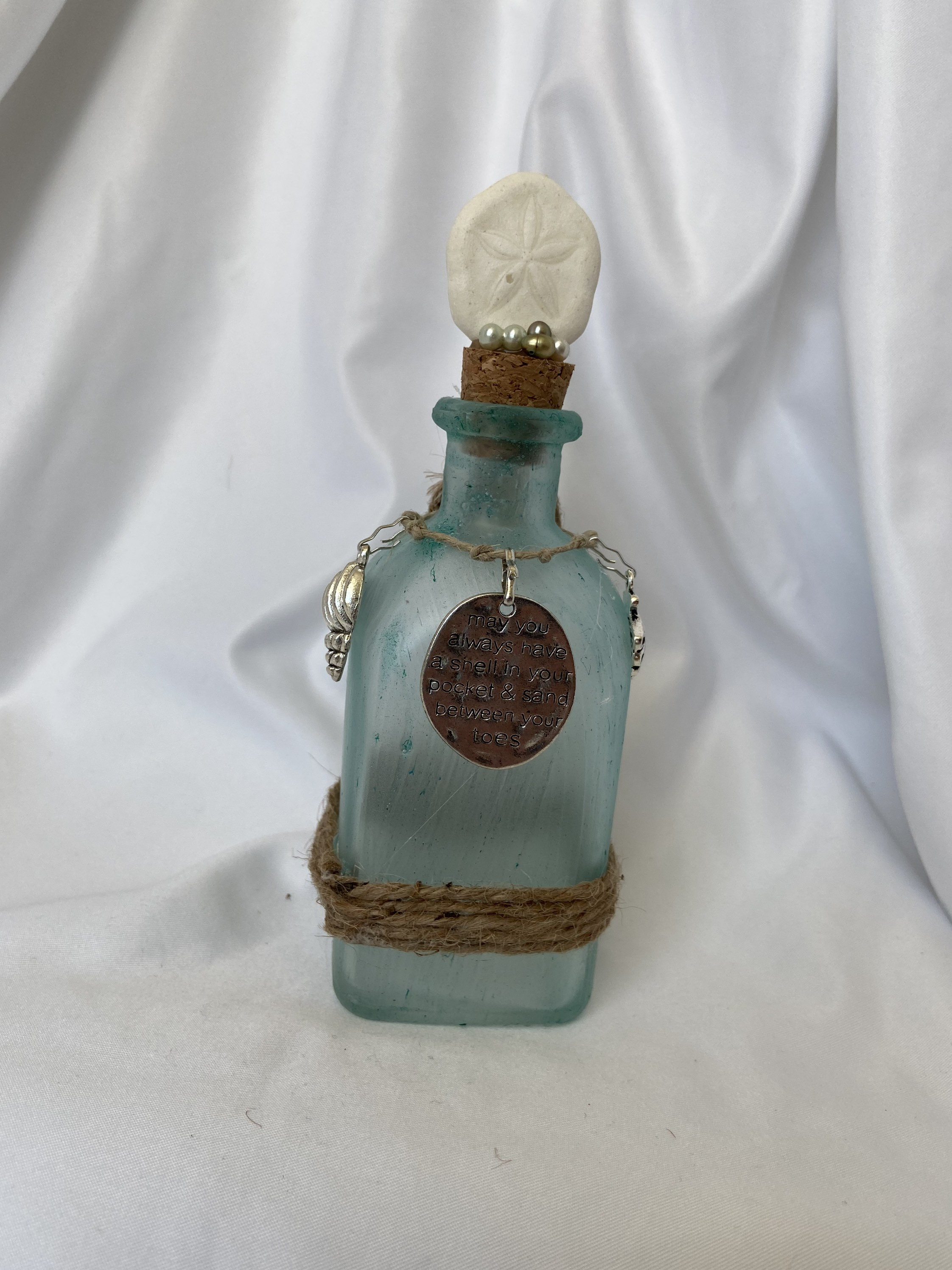 Ocean/sea Bottle Decor Blue and Clear Available Etsy New Zealand