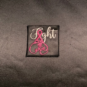 BREAST CANCER Awaren, Square PATCH, Anatomical Patch, Breast Cancer Ribbon, Breast Cancer Fight Awareness 3x3 Pink Ribbon Patch