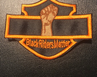 Unity PATCH, BLACK Power Patch, Socialist Patch, EQUALITY Patches, Black Rider's Matter Poly Twill Orange Thread Bordado Iron On Patch