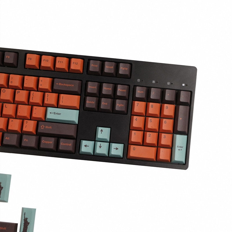 140 Keys GMK Copper Keycap Set Cherry Profile Dyesub Etsy