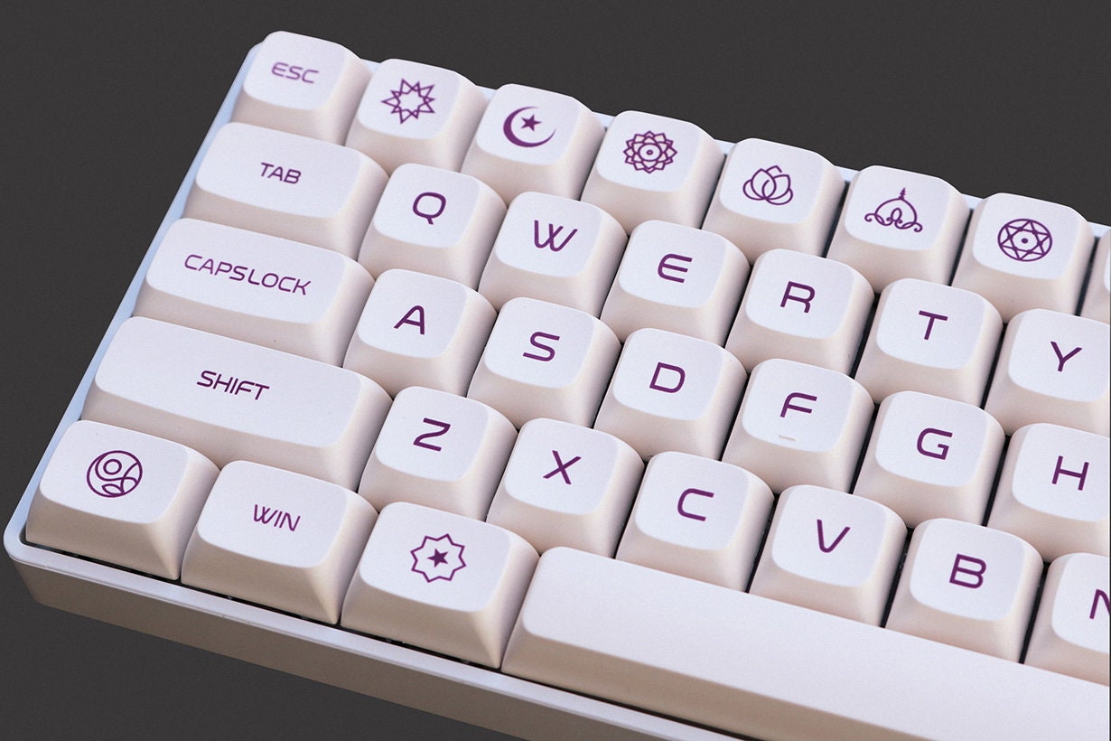 Customizable Yugui Dog Keycaps With XDA Profile, Sublimation PBT, And  Purple/Pink Key Accessories 145 Opal Key West HKD230808 From Look_up_mee,  $23.9