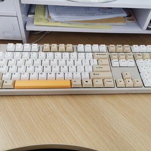 Tea With Milk PBT Keycap Set Cherry Profile Personalized White - Etsy ...