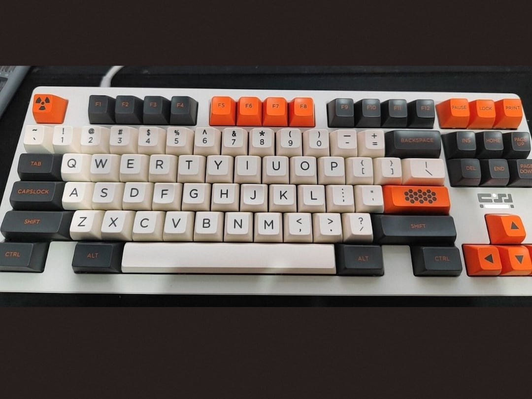 Carbon Keycap Set SA Profile Warning Sp Abs Key Cap for Mechanical