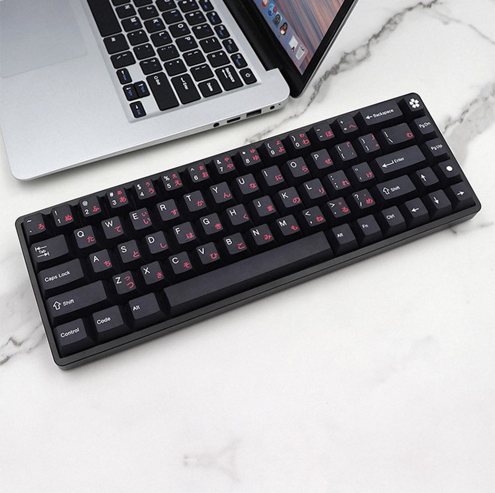 135 Kys Cherry Blossoms Keycaps Set Japanese Sakura Keycaps Etsy