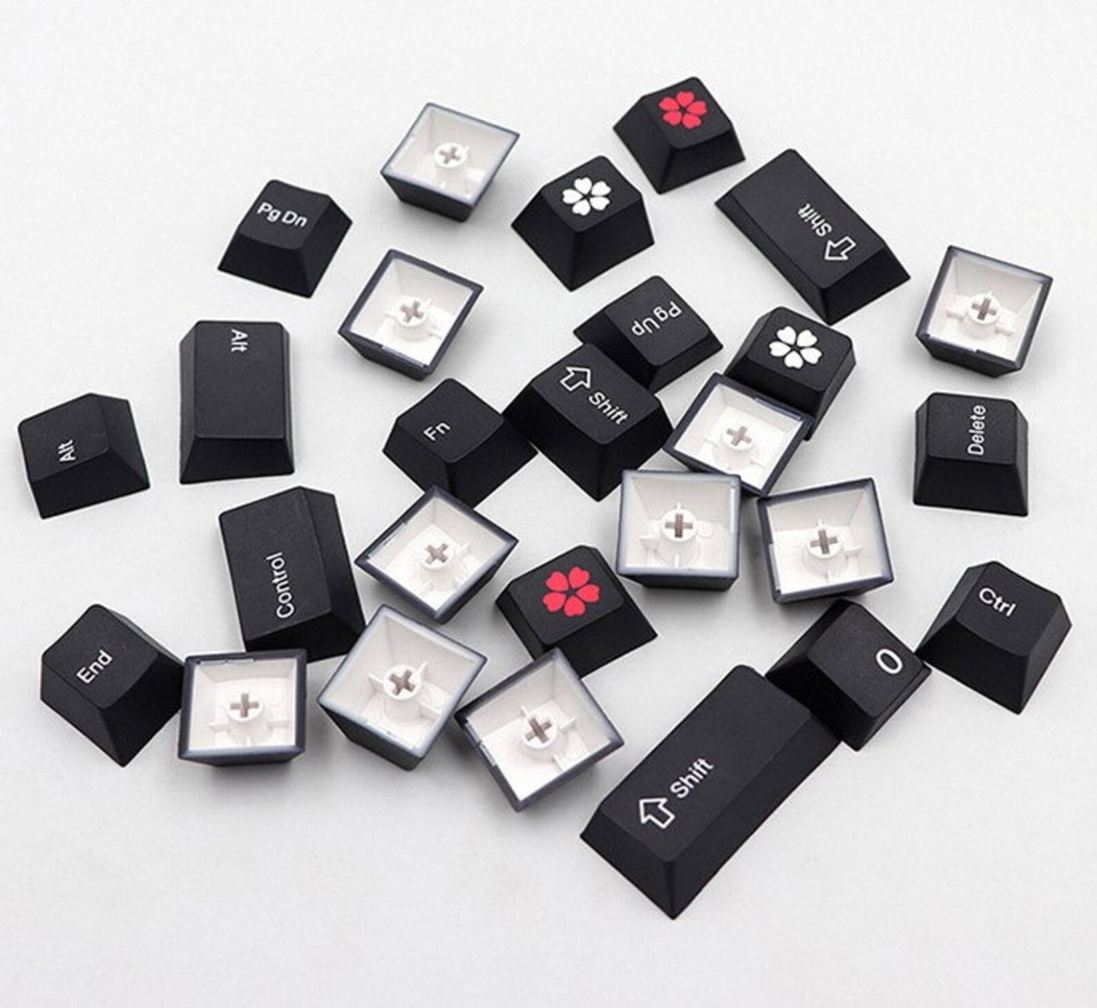 135 Kys Cherry Blossoms Keycaps Set Japanese Sakura Keycaps Etsy