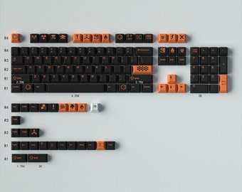 GMK Carbon Keycaps Cherry Profile Keycap PBT Dye Sub Keycaps For 61 64 68 75 84 980 87 Filco104 Mechanical Keyboard