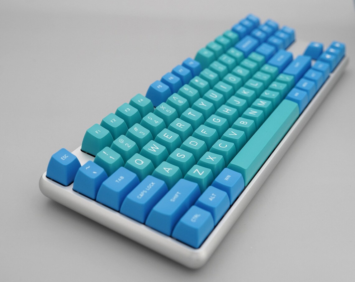Maxkey ABS Keycap Set SA Profile Bliss Blue Key Caps For MX Etsy