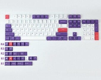 PBT Keycap 129 Key Cherry Profile DYE-SUB Personalized Rudy | Etsy