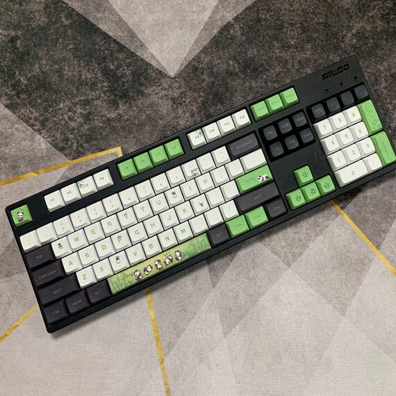 Cute Panda PBT Keycap Set 120 Keys XDA Profile Dyesub Etsy