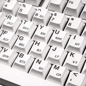 PBT Keycap 134 Keys Cherry Profile ASCII Keycaps for - Etsy