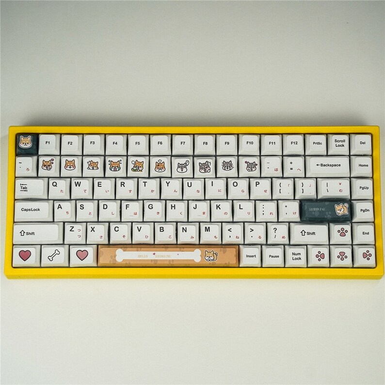 XDA Profile Firewood Dogs Keycaps PBT Sublimation 2U 1.75U Etsy