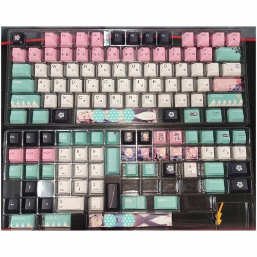 129 keys PBT Dye-sub Keycaps with Puller for 61/64/87/96/104 shops Keys GH60 RK61 Matrix Joke Custom Mechanical Gaming Keyboard