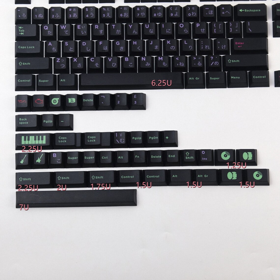 GMK Power Chord Keycap Set 145 Keys Cherry Profile PBT Dyesub Etsy