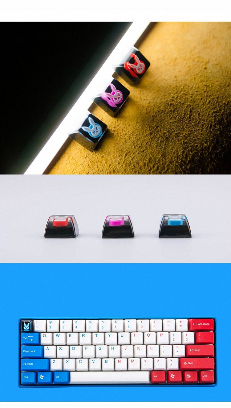 Handmade Custom Resin Keycap for Cherry MX OEM SA Mechanical | Etsy