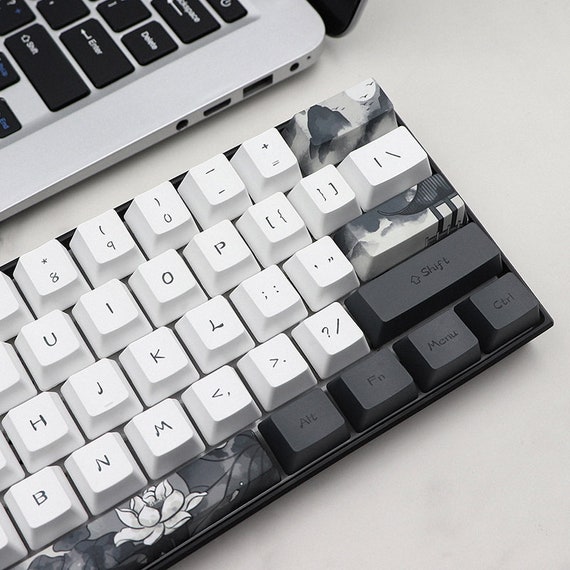 124 Keys Lotus Keycap Set OEM Profile PBT Keycaps Dye Sub Keycap for Cherry  Mx Gateron Kailh Switch Mechanical Keyboard 