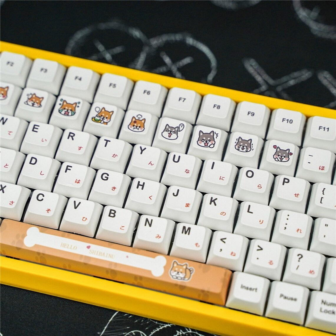 XDA Profile Firewood Dogs Keycaps PBT Sublimation 2U 1.75U Etsy