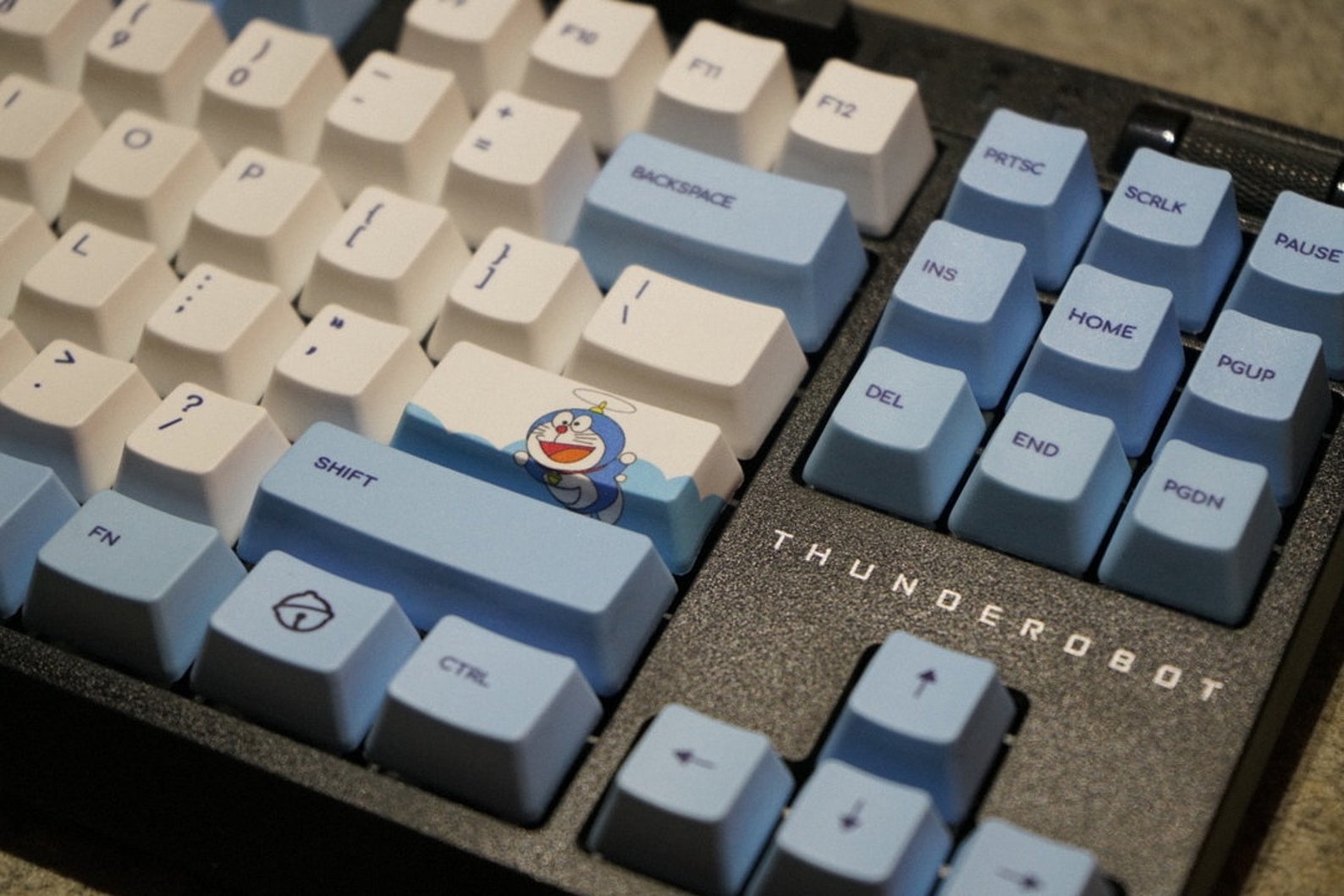 Doraemon PBT Keycap Set OEM Keycaps 108 Keys Blue Keycaps Etsy Canada