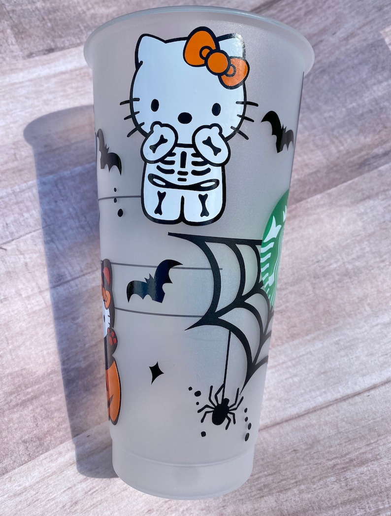 Halloween hello kitty starbucks cup Etsy