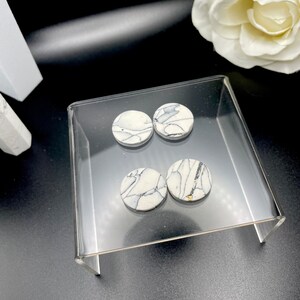 XL Stud | Collection Howlite | Boucles d&#39;oreilles en pâte polymère | Pendantes d&#39;oreilles | Accessoires | Boucles d&#39;oreilles tendance