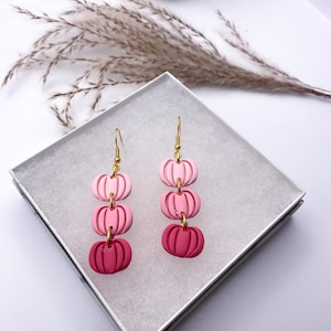 Dainty Pumpkin Dangles | Halloween Collection | Polymer Clay Earrings | Dangle Earrings | Accessories | Statement Earrings