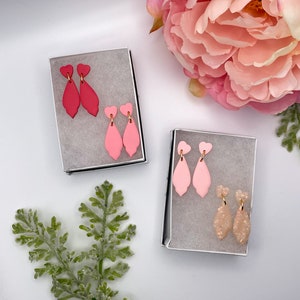 V-Day Dainty Dangles | Valentines Day Collection | Polymer Clay Earrings | Dangle Earrings | Accessories | Statement Earrings