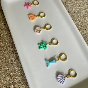 Beach Huggies | Beach Collection | Polymer Clay Earrings | Dangle Earrings | Accessories | Statement Earrings