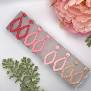 V-Day Dangles | Valentines Day Collection | Polymer Clay Earrings | Dangle Earrings | Accessories | Statement Earrings