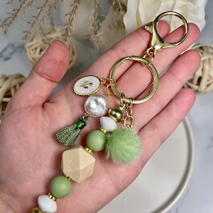 Olive Green Keychain | Keychain Collection | Personalized Keychain | Charm Accessories | Stylish Statement Keychain | Bag Charm