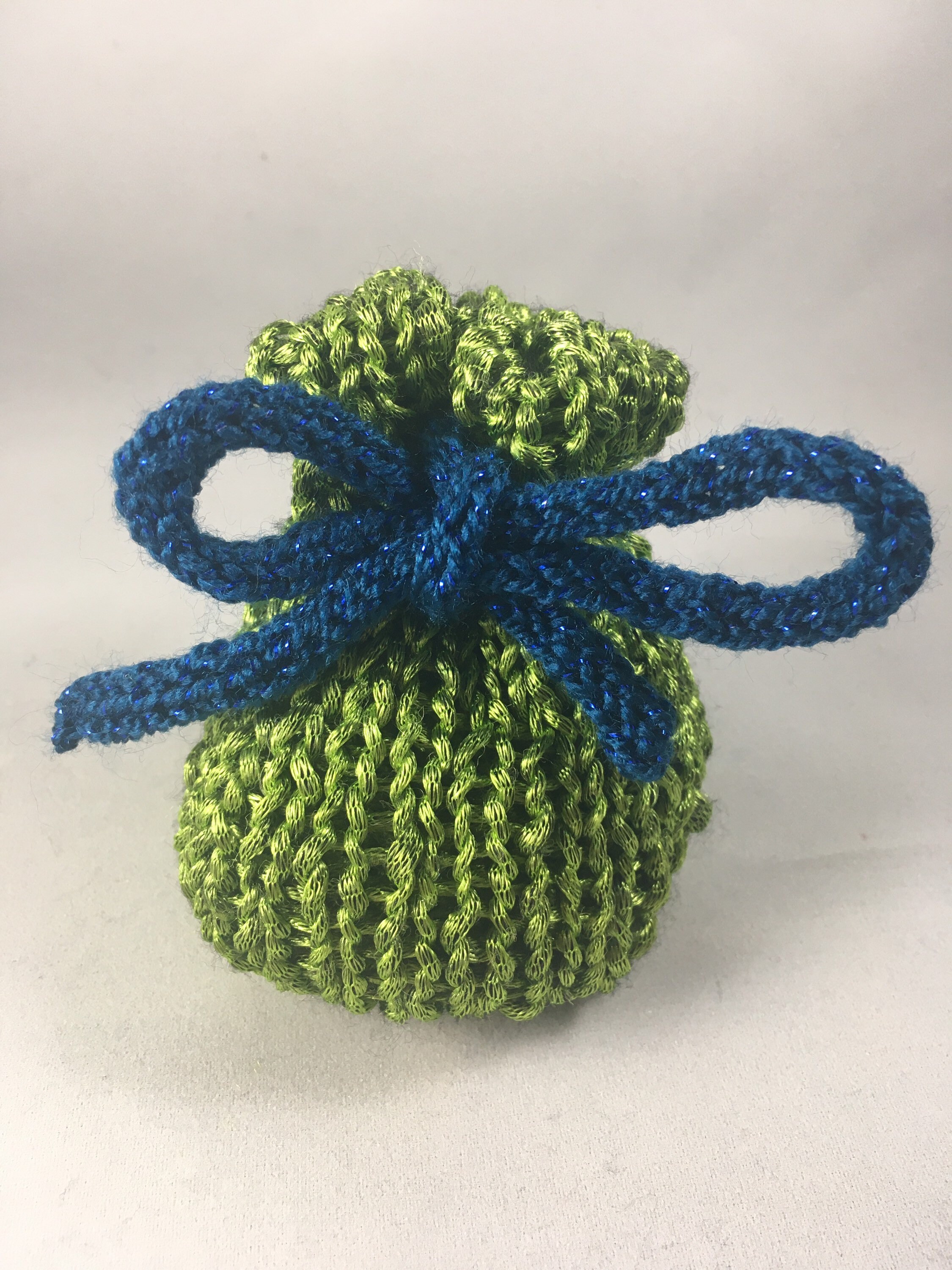Drawstring double knit dice bag Etsy