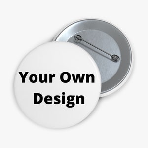 Custom Button Pins Personalize Your Own Name Logo Photo Pins Round Badges